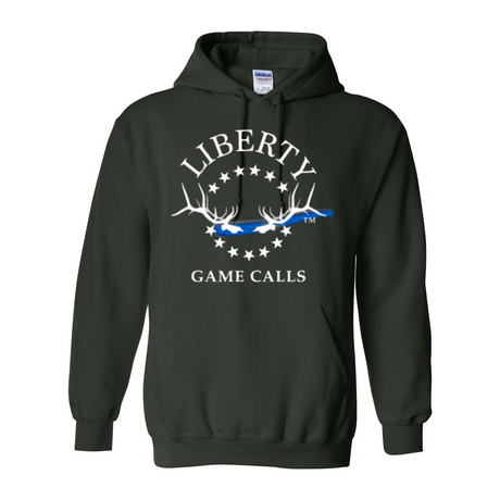 Hoodie Thin Blue Line LGC White Logo