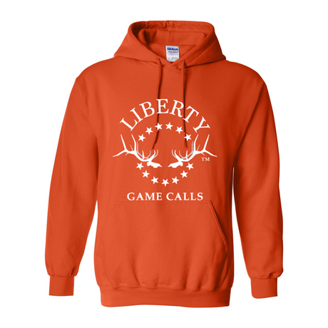 Hooded Sweatshirt LGC White Logo - Liberty Game Calls 