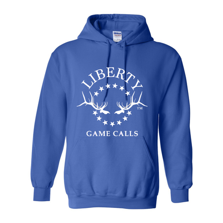 Hooded Sweatshirt LGC White Logo - Liberty Game Calls 